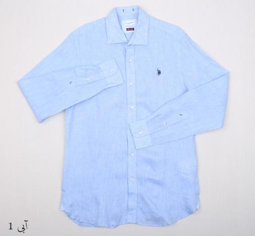 پیراهن قواره بزرگ مردانه 11859 کد 1 مارک US POLO