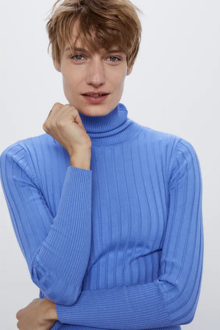 بافت یقه اسکی بزرگسال 29770 مارک ZARA   *