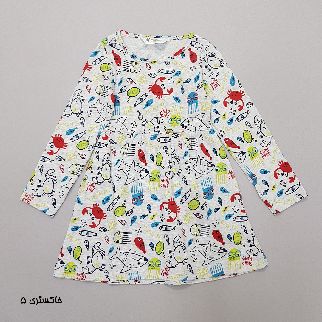 سارافون دخترانه 30118 سایز 1.5 تا 12 سال مارک H&M