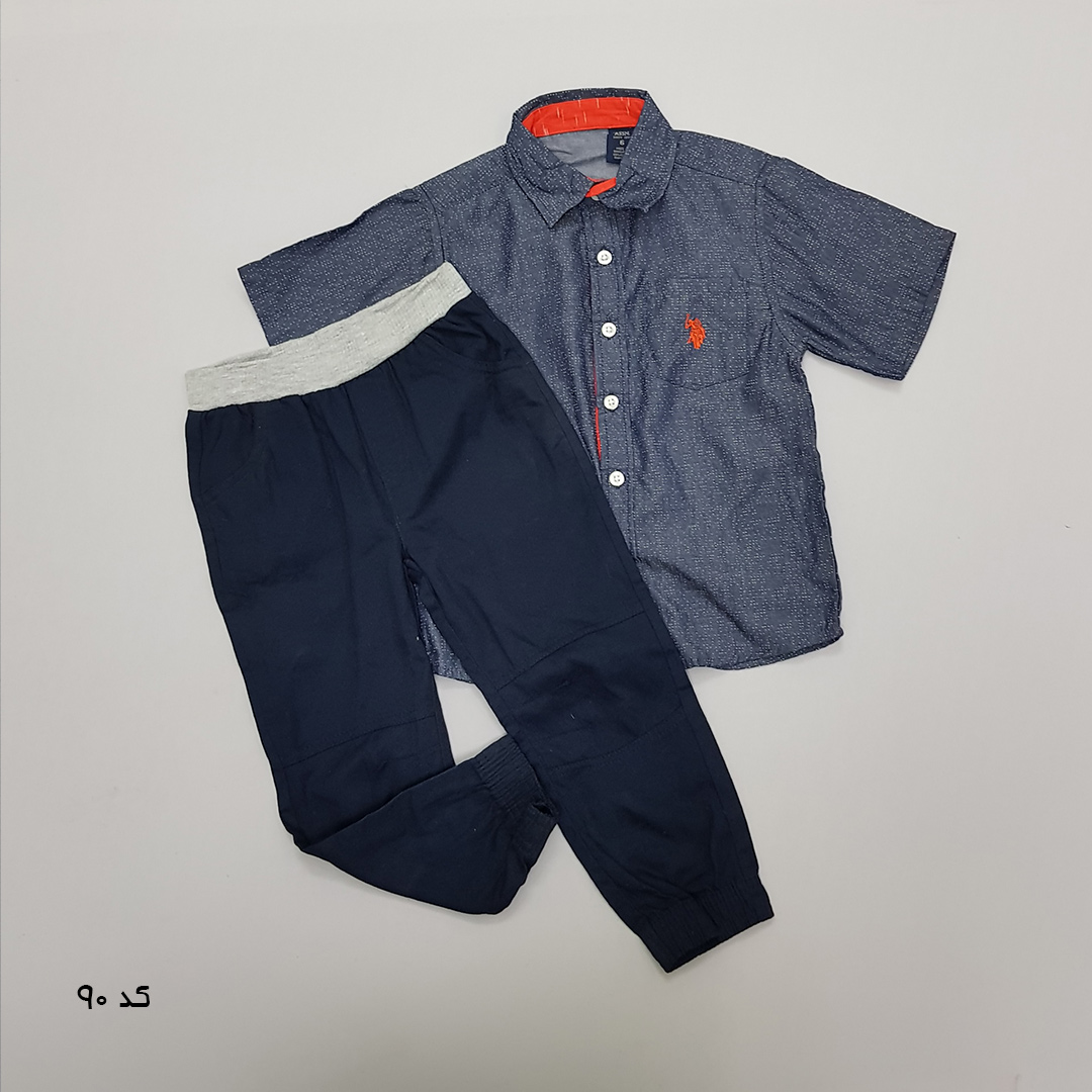 ست سه تکه پسرانه 27519 سایز 12 ماه تا 7 سال مارک US POLO ASSN