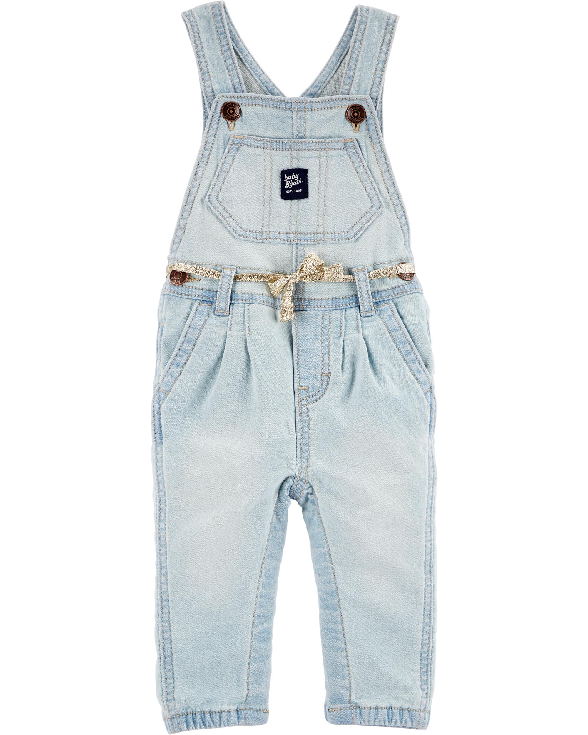 پیشبندار جینز دخترانه 29372 سایز 3 تا 24 ماه مارک BABY BGOSH   *