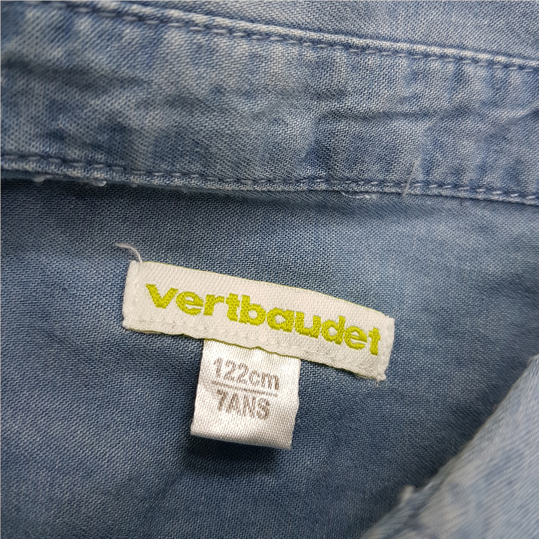 پیراهن جینز دخترانه 30273 سایز 2 تا 14 سال مارک VERT BAUDET