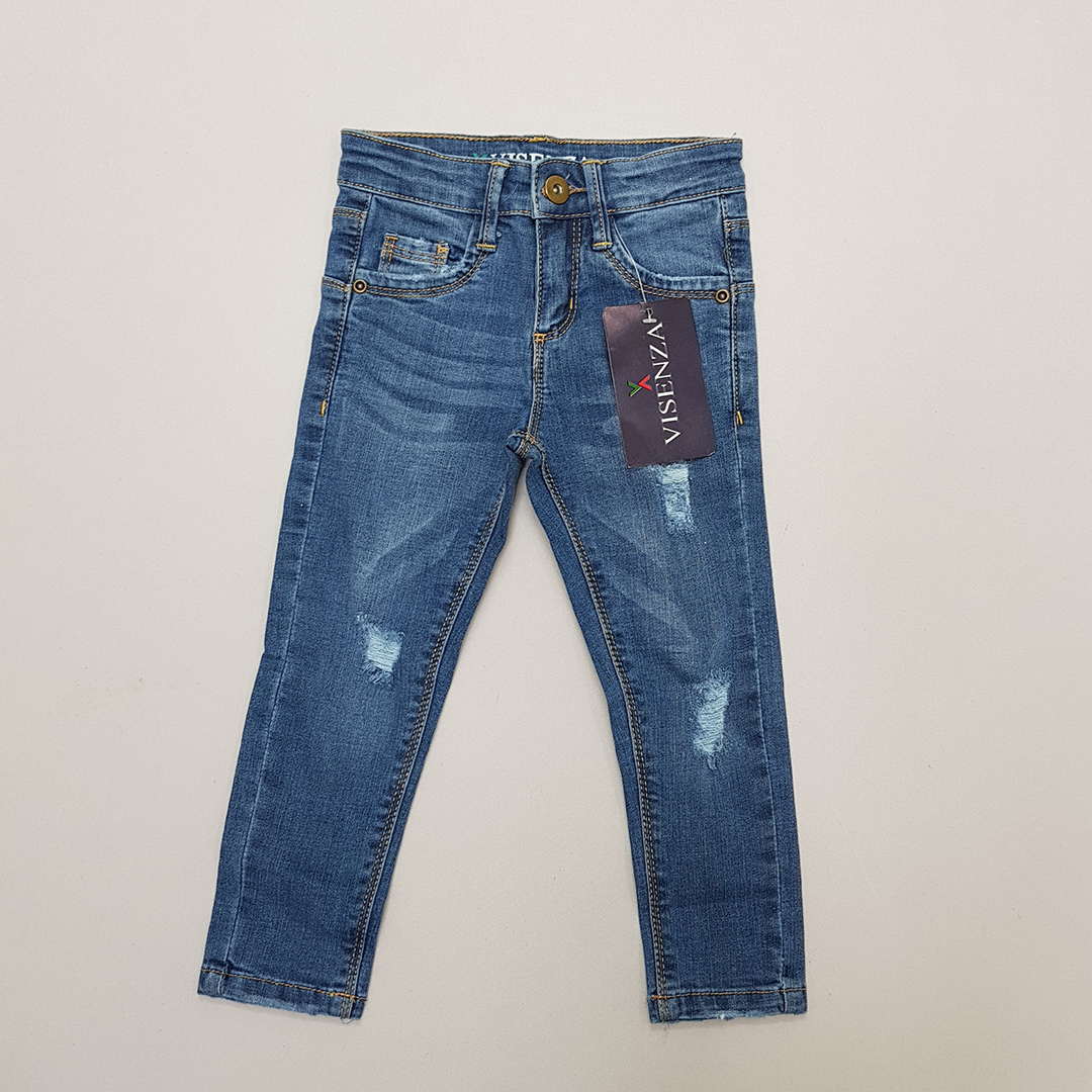 شلوار جینز پسرانه سایز 2 تا 7 سال مارک VISENZA کد 30330