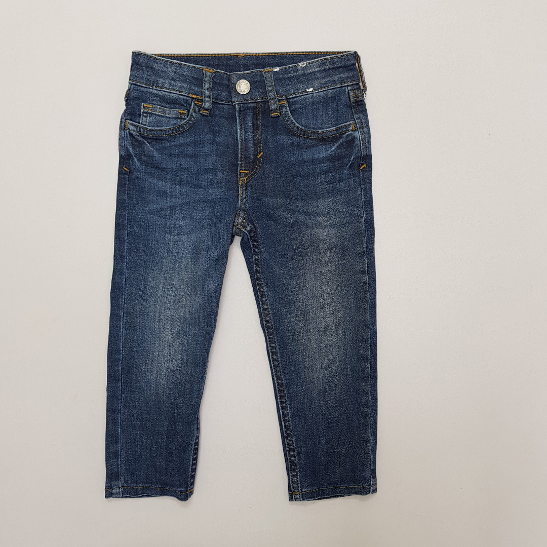 شلوار لاینردار جینز 30555 سایز 1.5 تا 9 سال کد 2 مارک DENIM