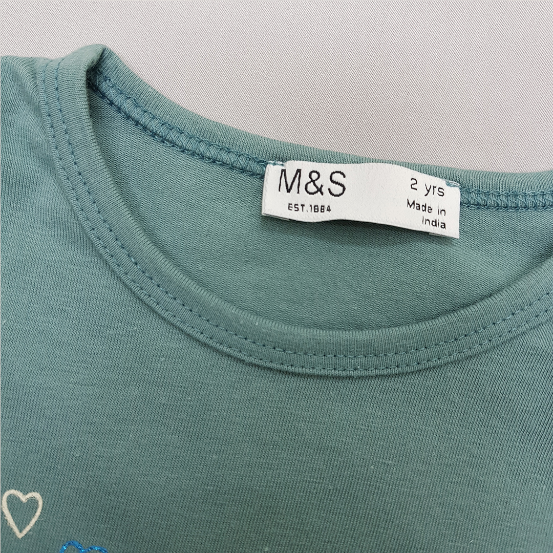 ست دخترانه 30634 سایز 2 تا 8 سال مارک M&S