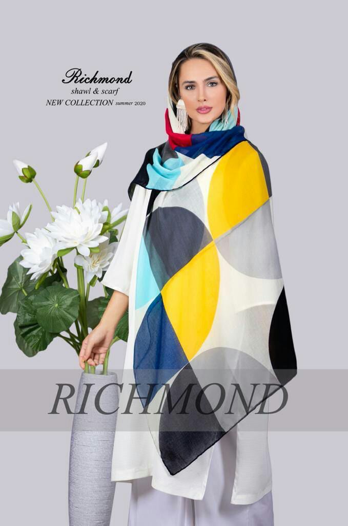 روسری نخی بهاره پارچه اسپان اعلا مارک RICHMOND کد 2205129