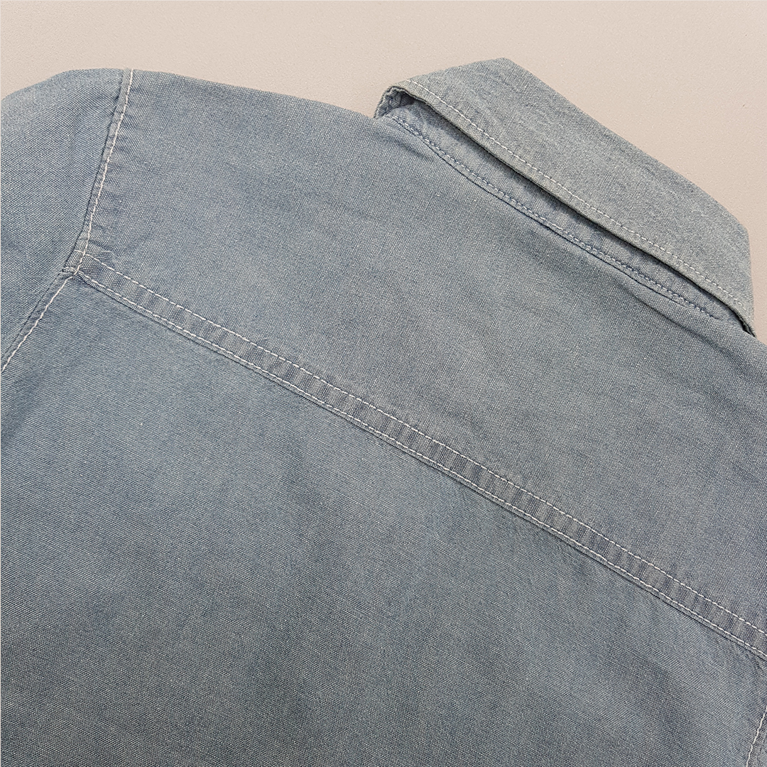 پیراهن جینز پسرانه 30691 سایز 5 تا 10 سال کد 8