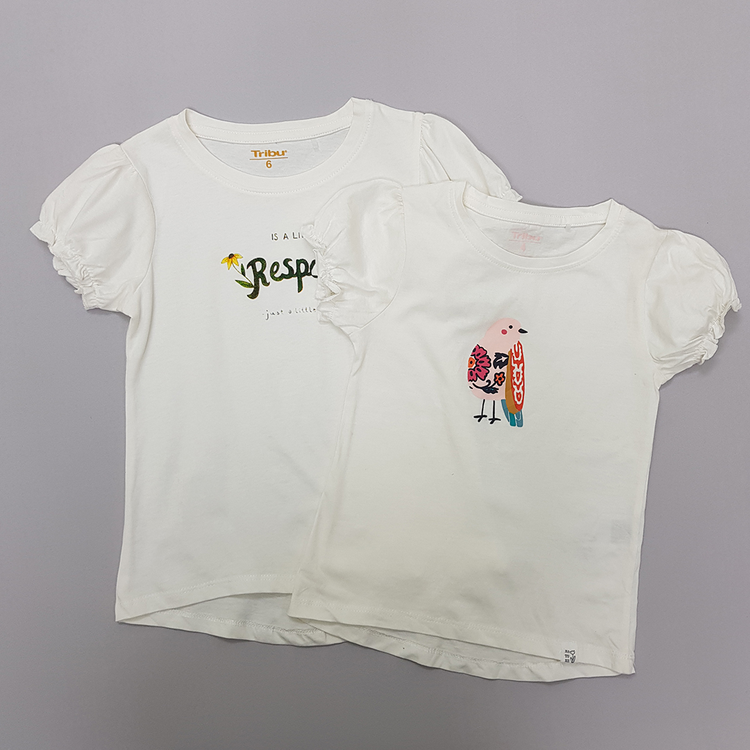 تی شرت دخترانه 30949 سایز 3 تا 10 سال مارک Tribu