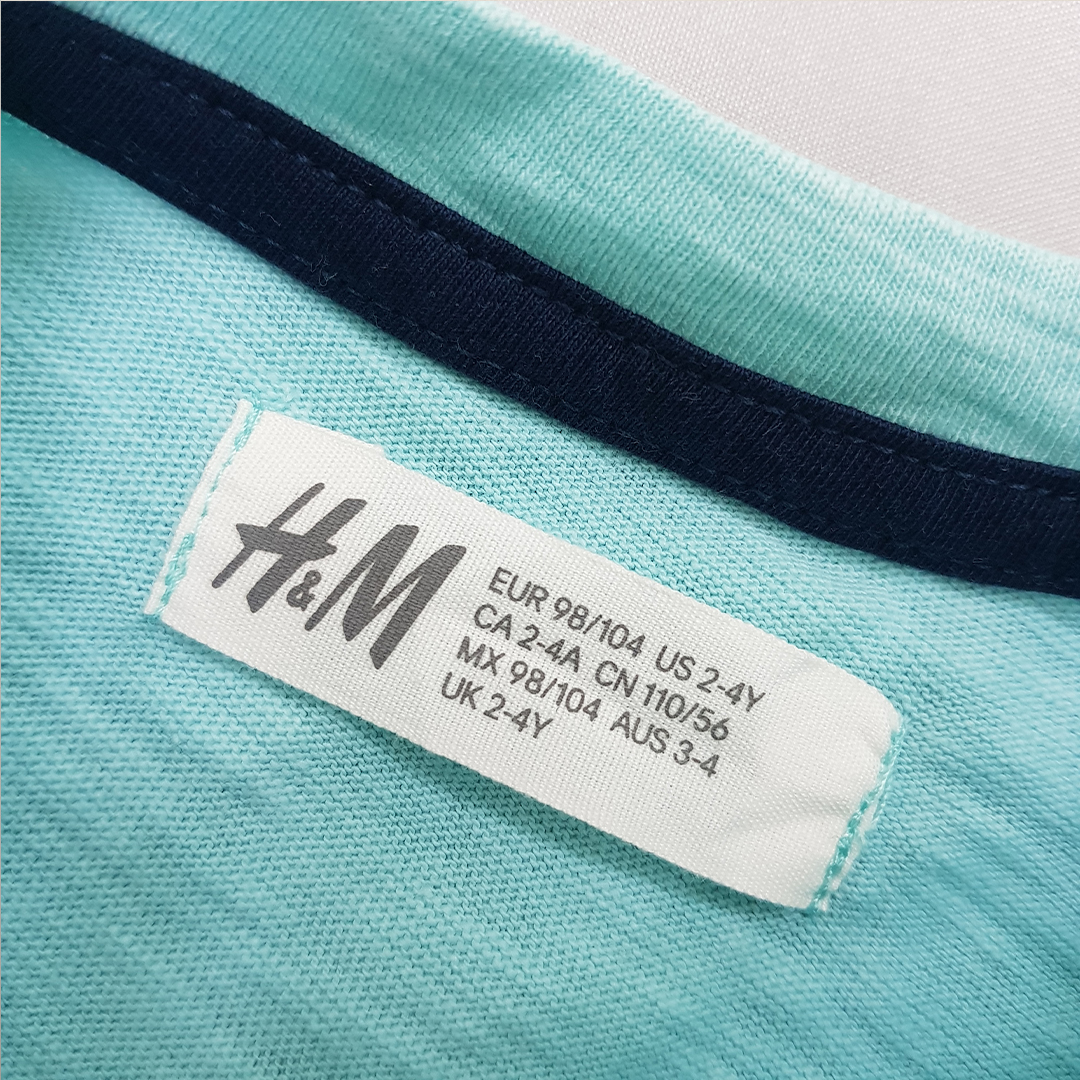 تی شرت پسرانه 30953 سایز 1.5 تا 10 سال مارک H&M