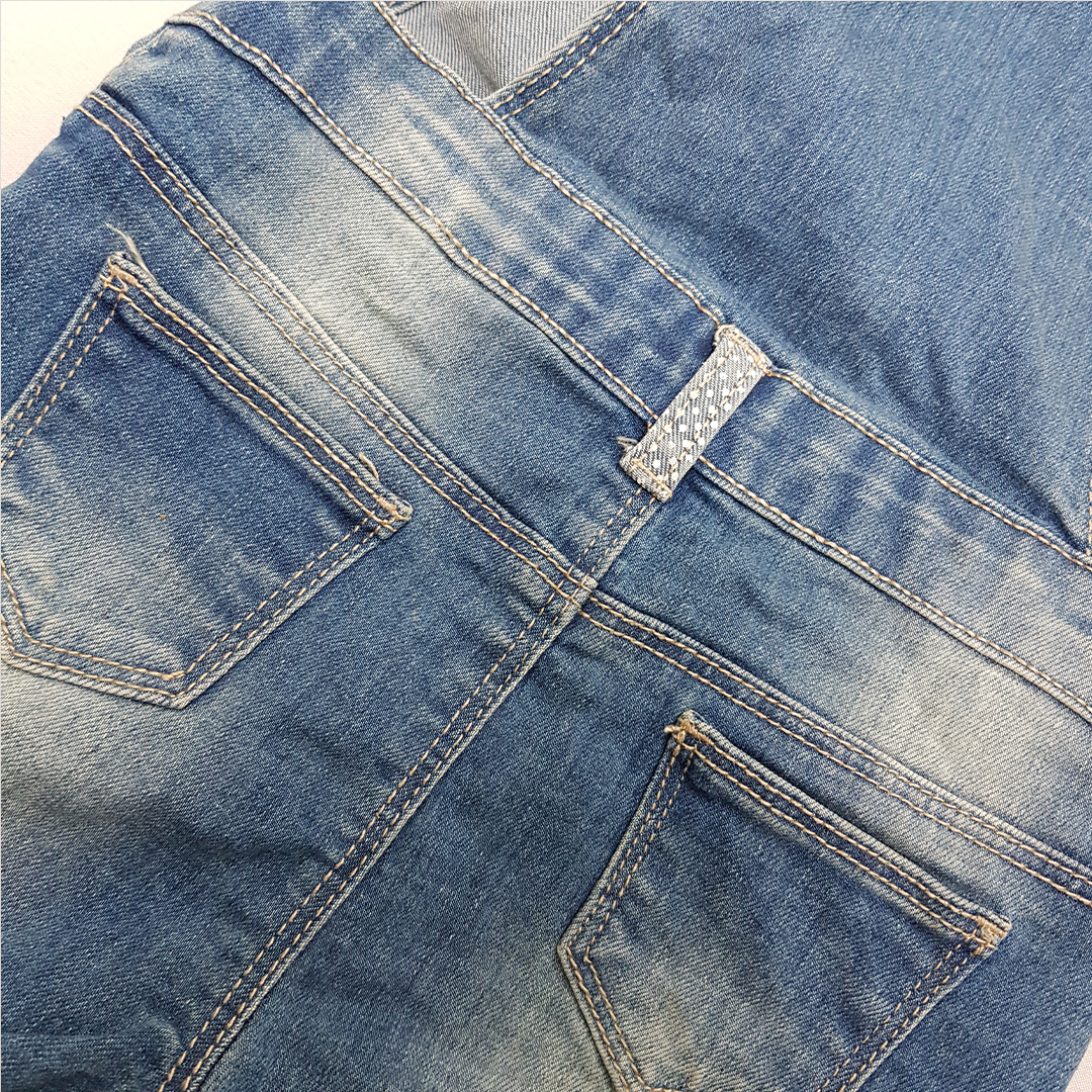 پیشبندار جینز دخترانه 31096 سایز 9 تا 36 ماه