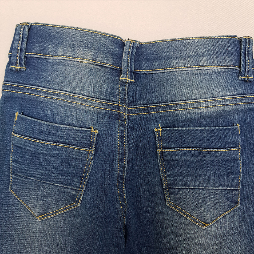 شلوار جینز دخترانه 31195 سایز 3 تا 10 سال مارک NKD   *