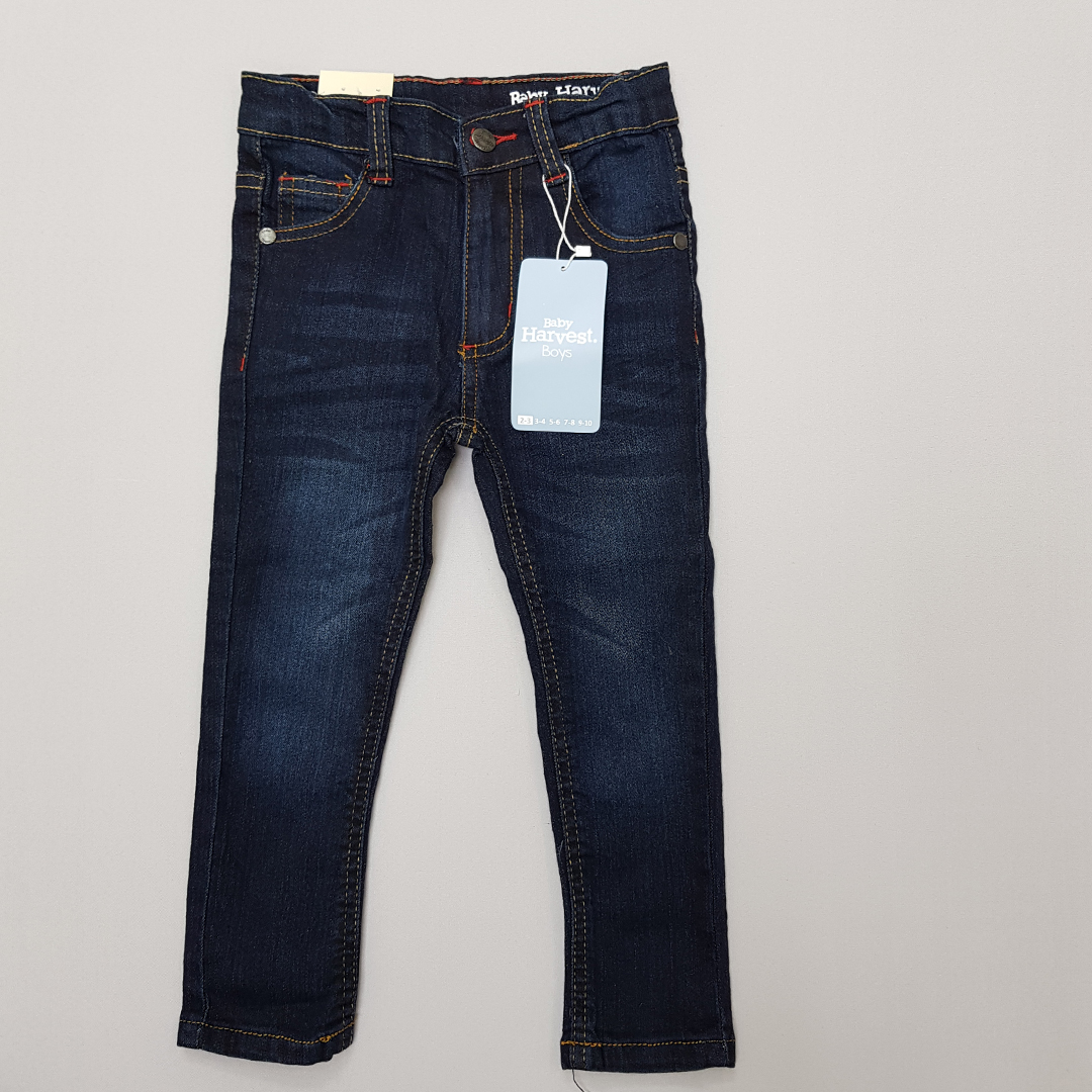 شلوار جینز پسرانه 31190 سایز 2 تا 10 سال مارک Harvest