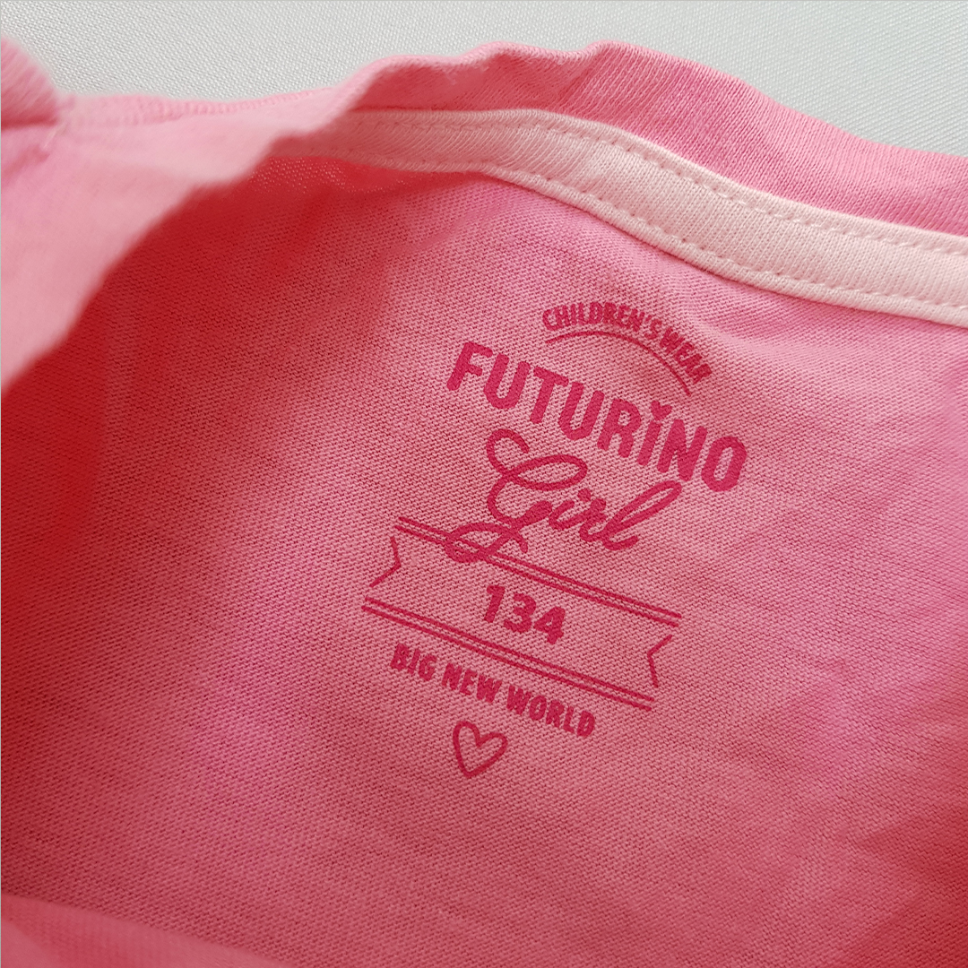 تی شرت دخترانه 31298 سایز 8 تا 14 سال کد 1 مارک Futurino