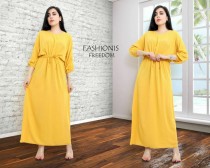 پیراهن ساحلی آستین بلند زنانه نخی 405896