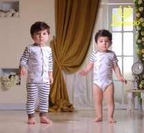 لباس سه تیکه کودک مدل راه و بال دانالو طرح جدید کد 2204279