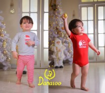 لباس سه تیکه کودک مدل کریسمس دانالو طرح جدید کد 2204284