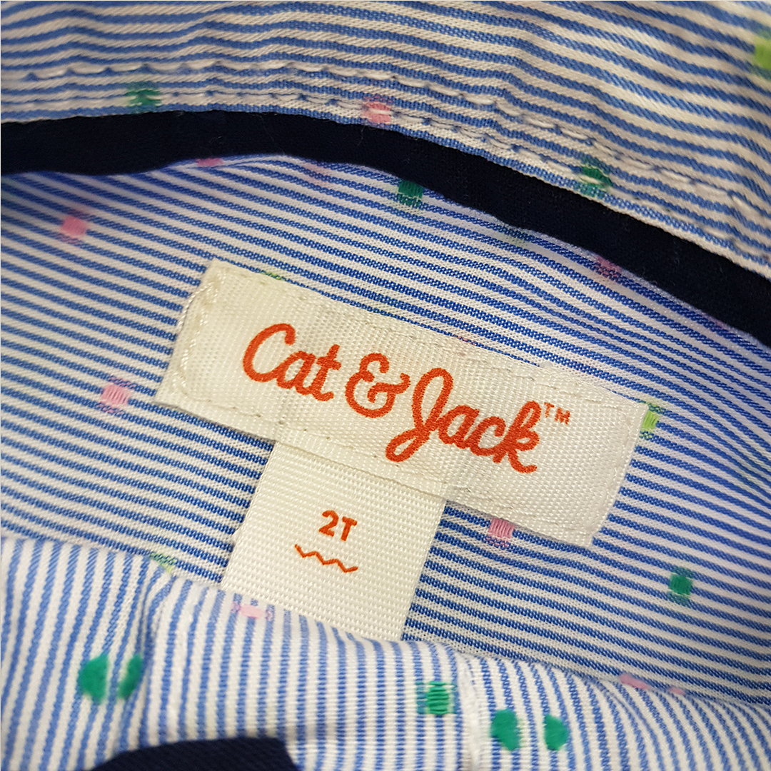 پیراهن پسرانه 31780 سایز 18 ماه تا 5 سال کد 2 مارک Cat&jack