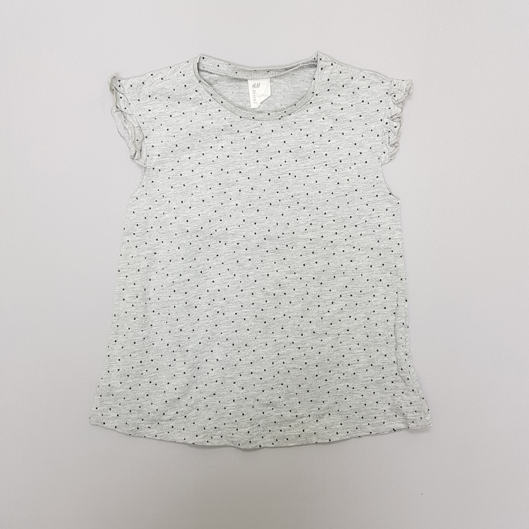 تی شرت دخترانه 31757 سایز 6 ماه تا 4 سال مارک H&M