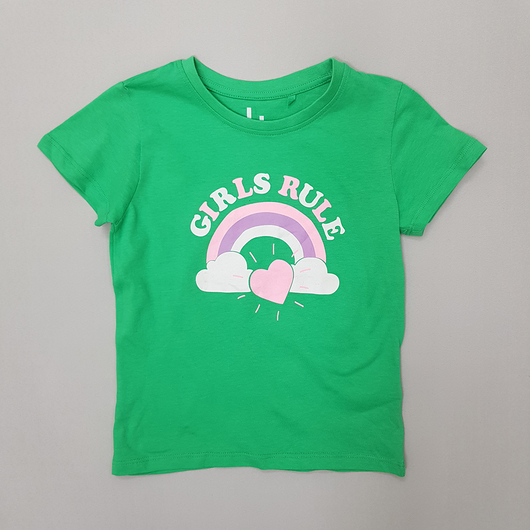 تی شرت دخترانه 31788 سایز 1 تا 7 سال کد 14 مارک Brilliant Basic