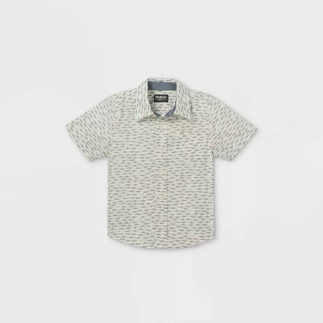 پیراهن پسرانه 31840 سایز 2 تا 5 سال مارک OSHKOSH