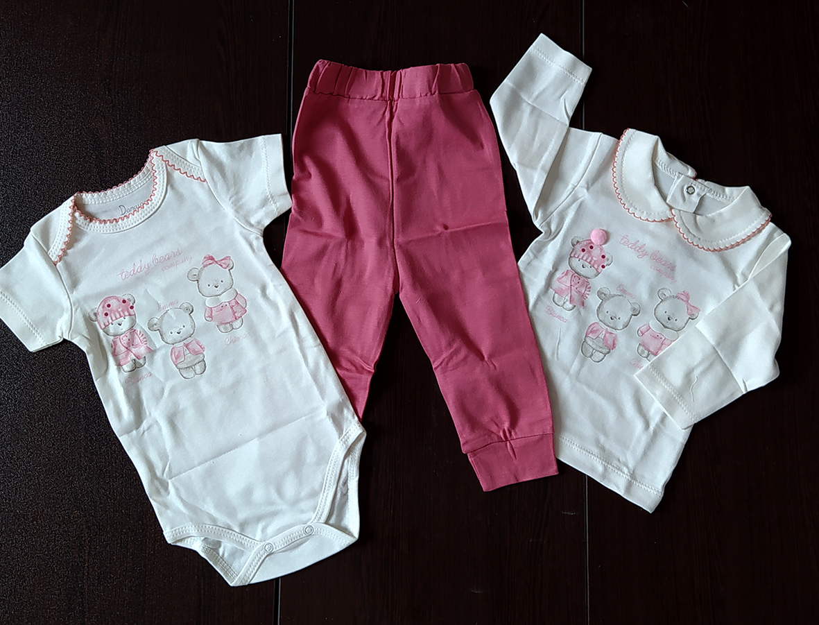 لباس سه تیکه کودک مدل خرسی دانالو طرح جدید کد 2204290