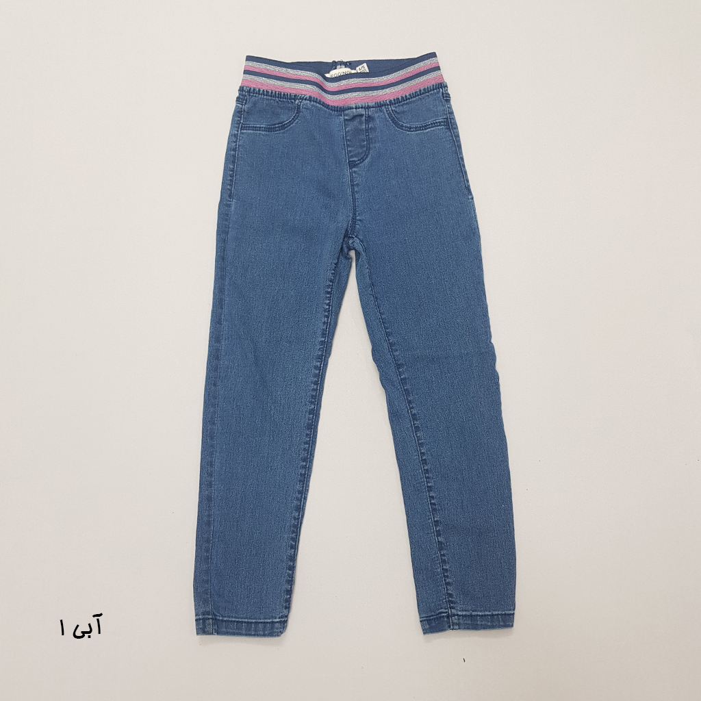 شلوار جینز دخترانه 32062 سایز 3 تا 10 سال مارک JEGGING   *