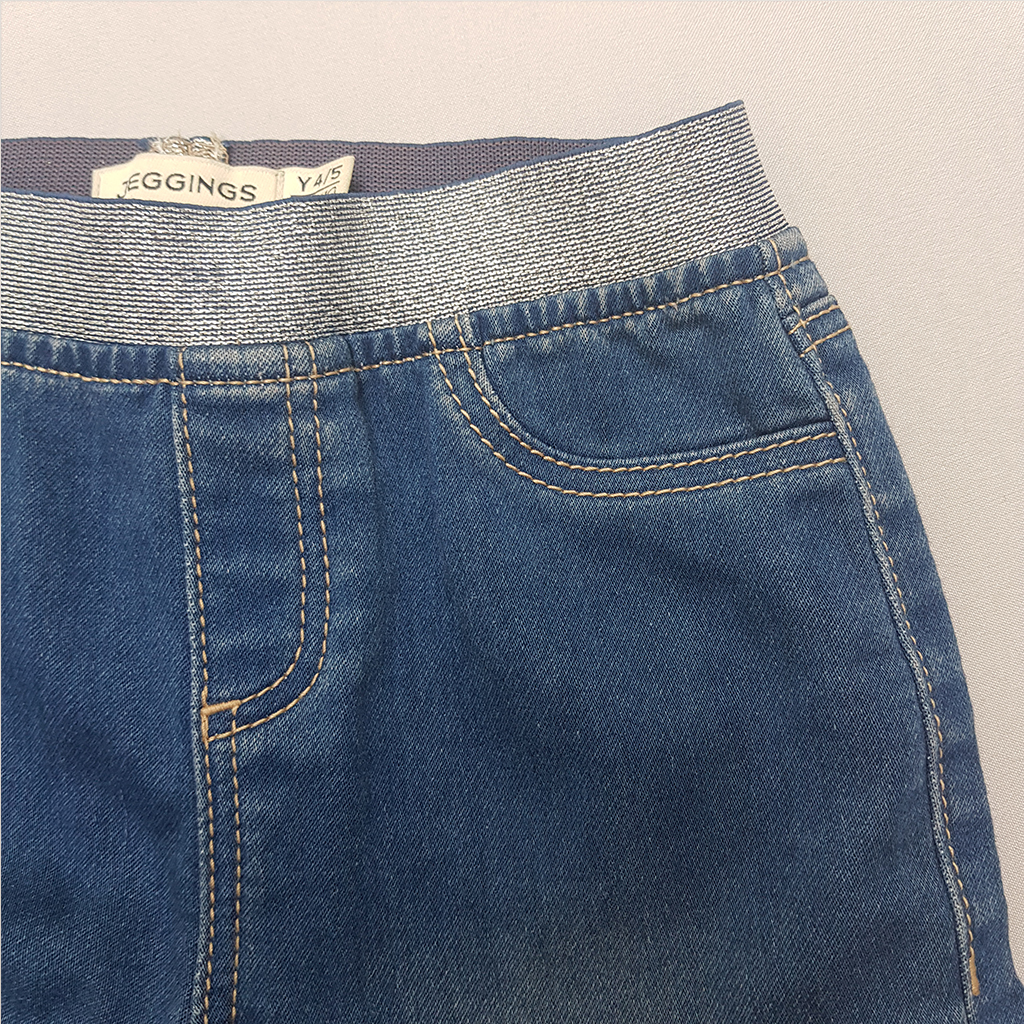 شلوار جینز دخترانه 32062 سایز 3 تا 10 سال مارک JEGGING   *