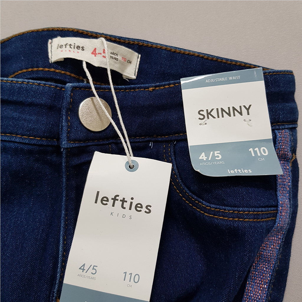 شلوار جینز دخترانه 32078 سایز 4 تا 14 سال مارک lefties