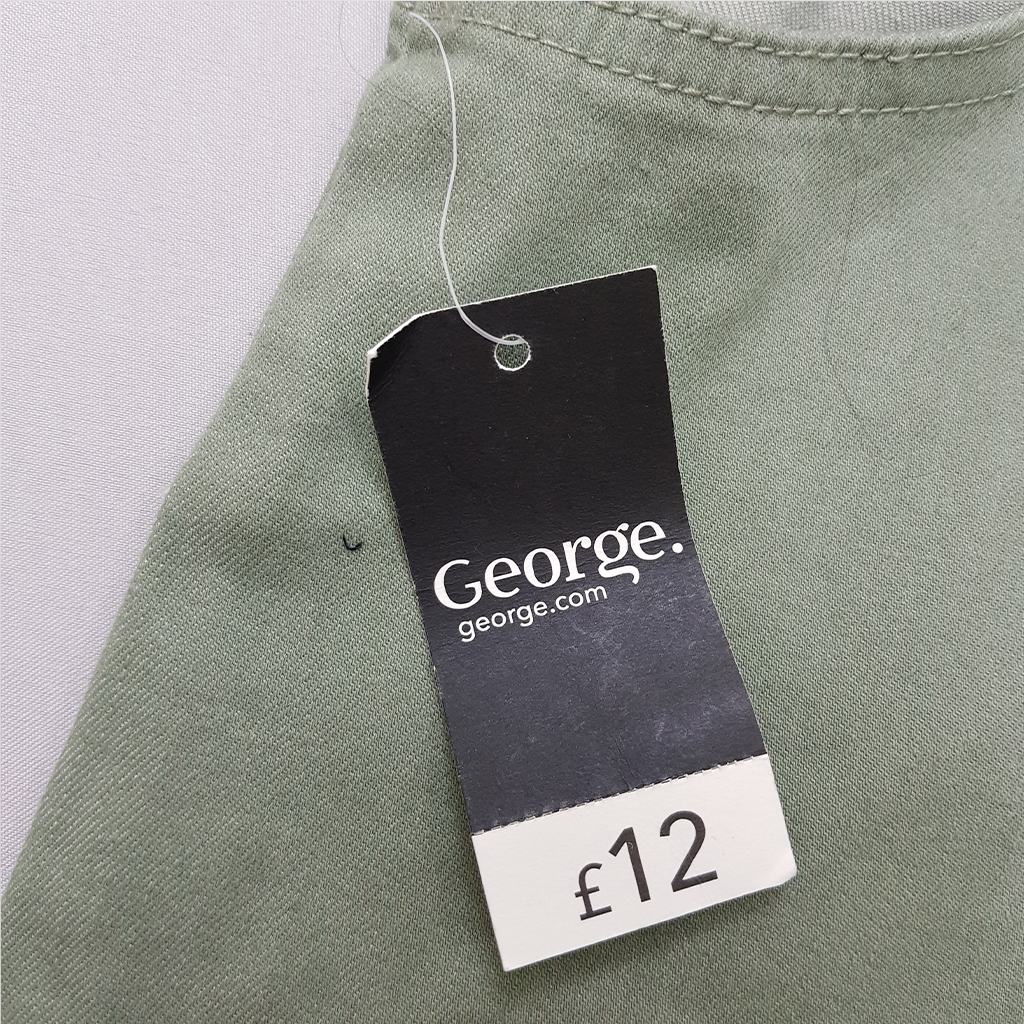 پیشبندار جینز دخترانه 32066 سایز 6 تا 14 سال مارک GEORGE