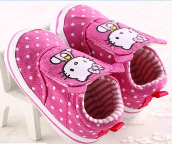 پاپوش دخترانه 50041 سایز 0 تا 12 ماه مارک HELLO KITTY