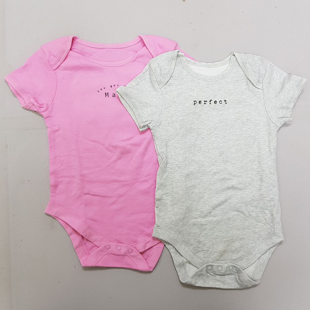 بادی 5 عددی دخترانه استین کوتاه 32116 سایز بدوتولد تا 36 ماه مارک FOX&BUNNY