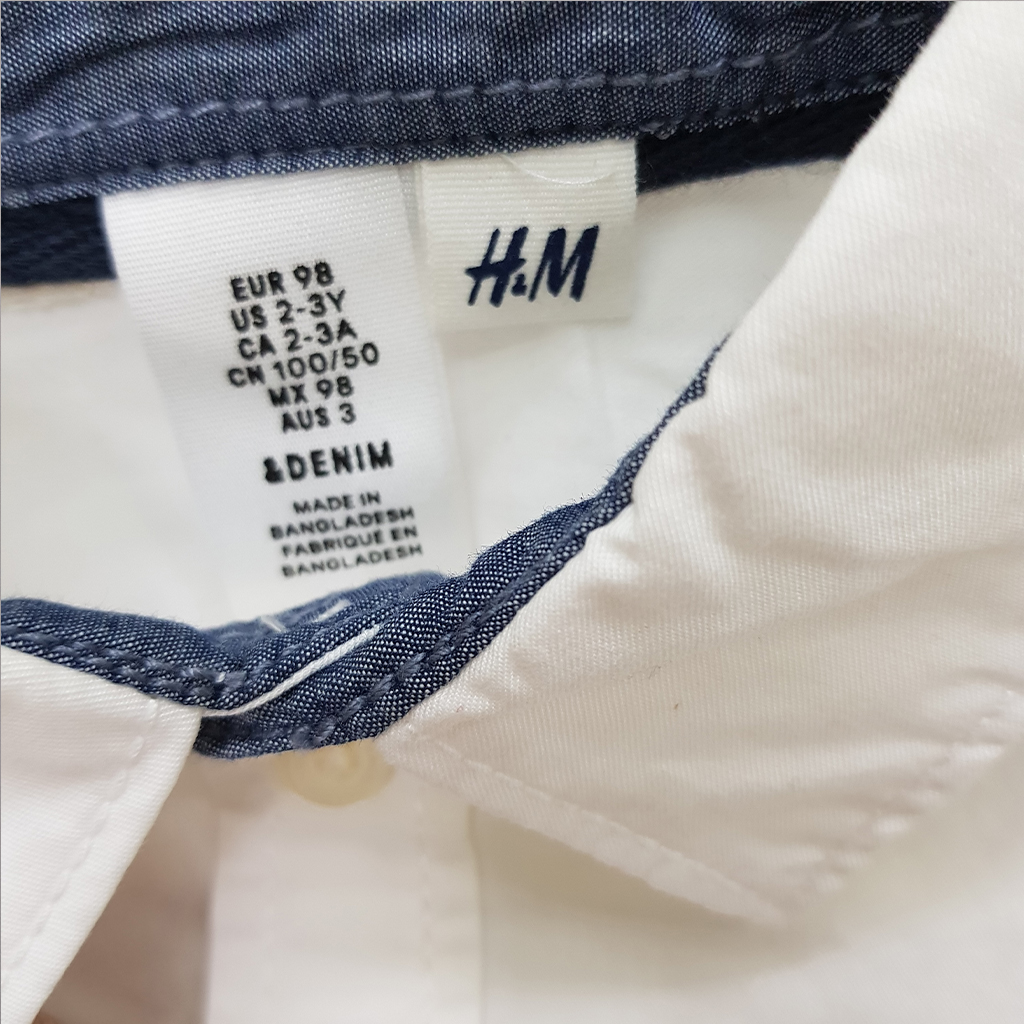 پیراهن پسرانه 32185 سایز 1.5 تا 10 سال مارک H&M