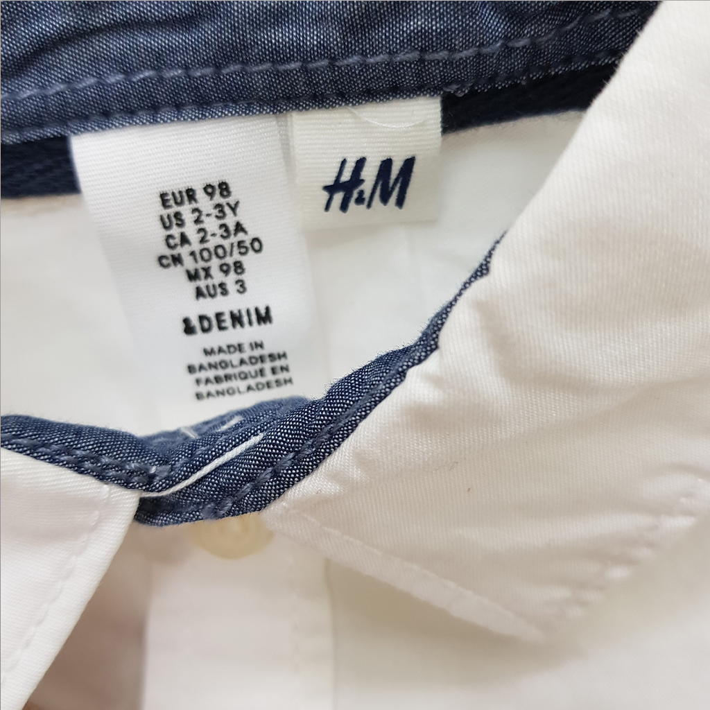پیراهن پسرانه 32185 سایز 1.5 تا 10 سال مارک H&M   *