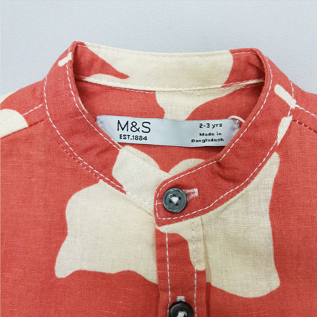 پیراهن پسرانه 32245 سایز 12 ماه تا 7 سال مارک M&S