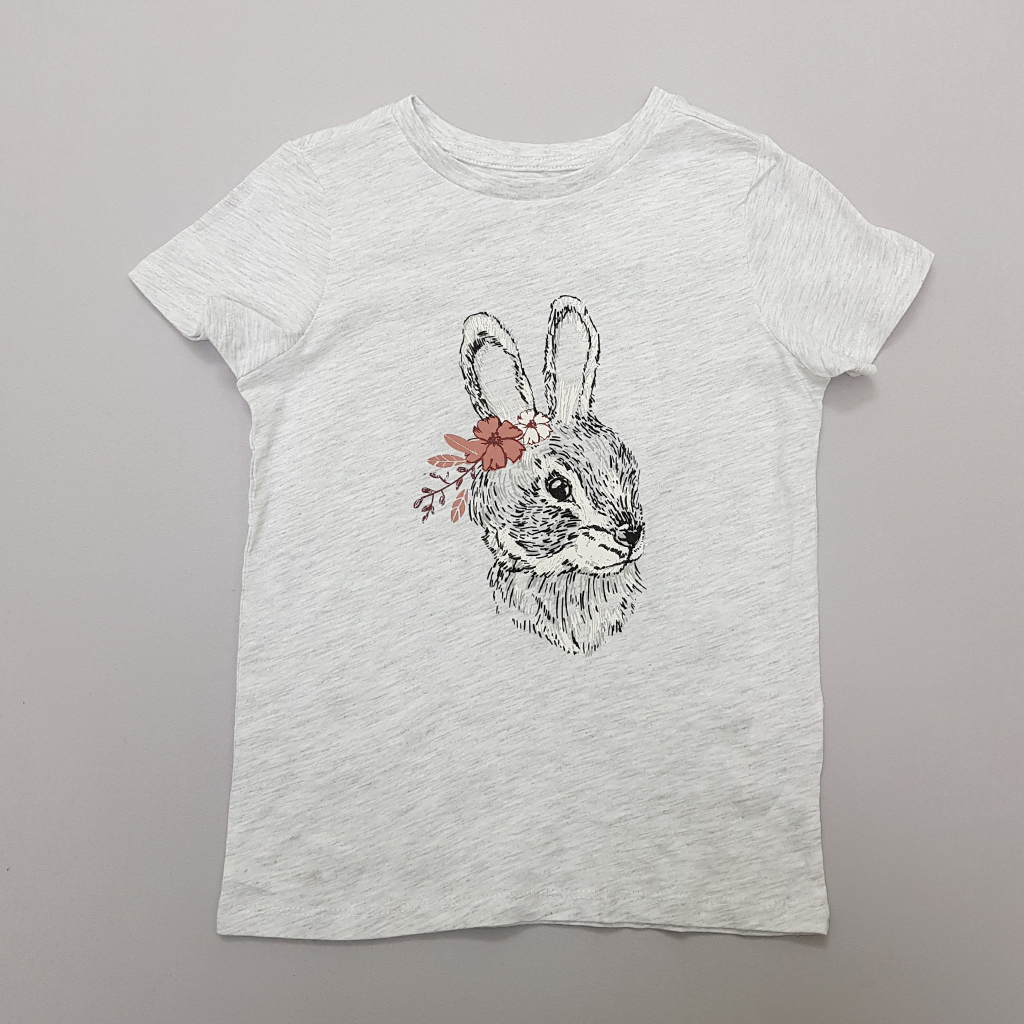 تی شرت دخترانه 32269 سایز 6 تا 10 سال مارک FOX&BUNNY