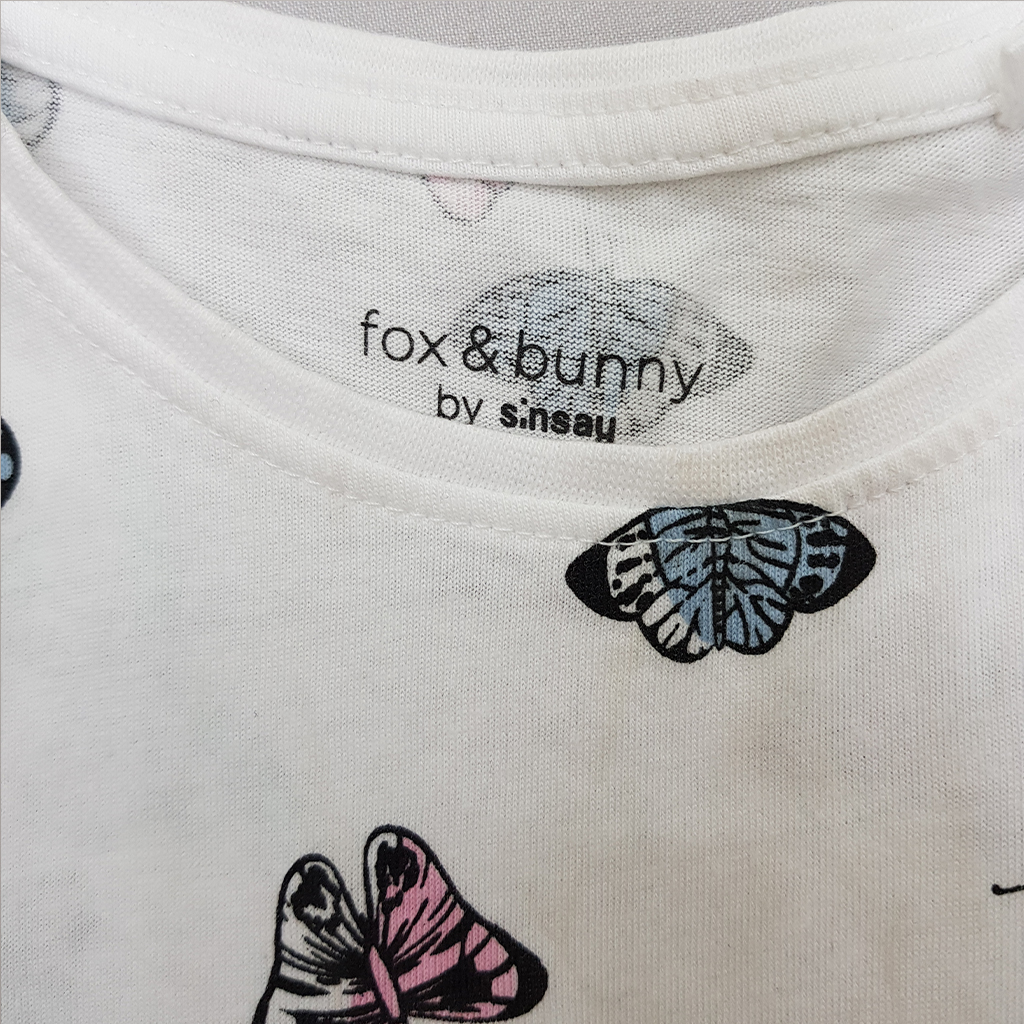 تی شرت دخترانه 32271 سایز 1.5 تا 9 سال مارک FOX&BUNNY