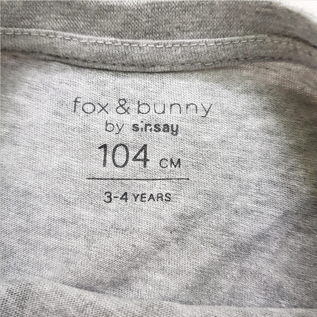تی شرت پسرانه 32277 سایز 4 تا 10 سال مارک FOX&BUNNY