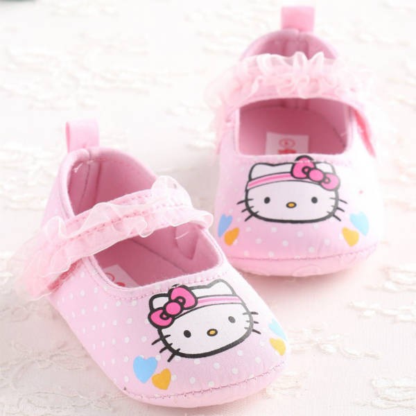 پاپوش دخترانه 50033 سایز 0 تا 12 ماه مارک HELLO KITTY