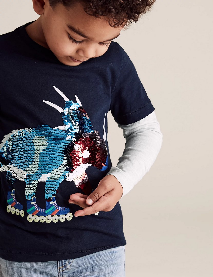 بلوز پسرانه 32550 سایز 2 تا 7 سال کد 2 مارک M&S
