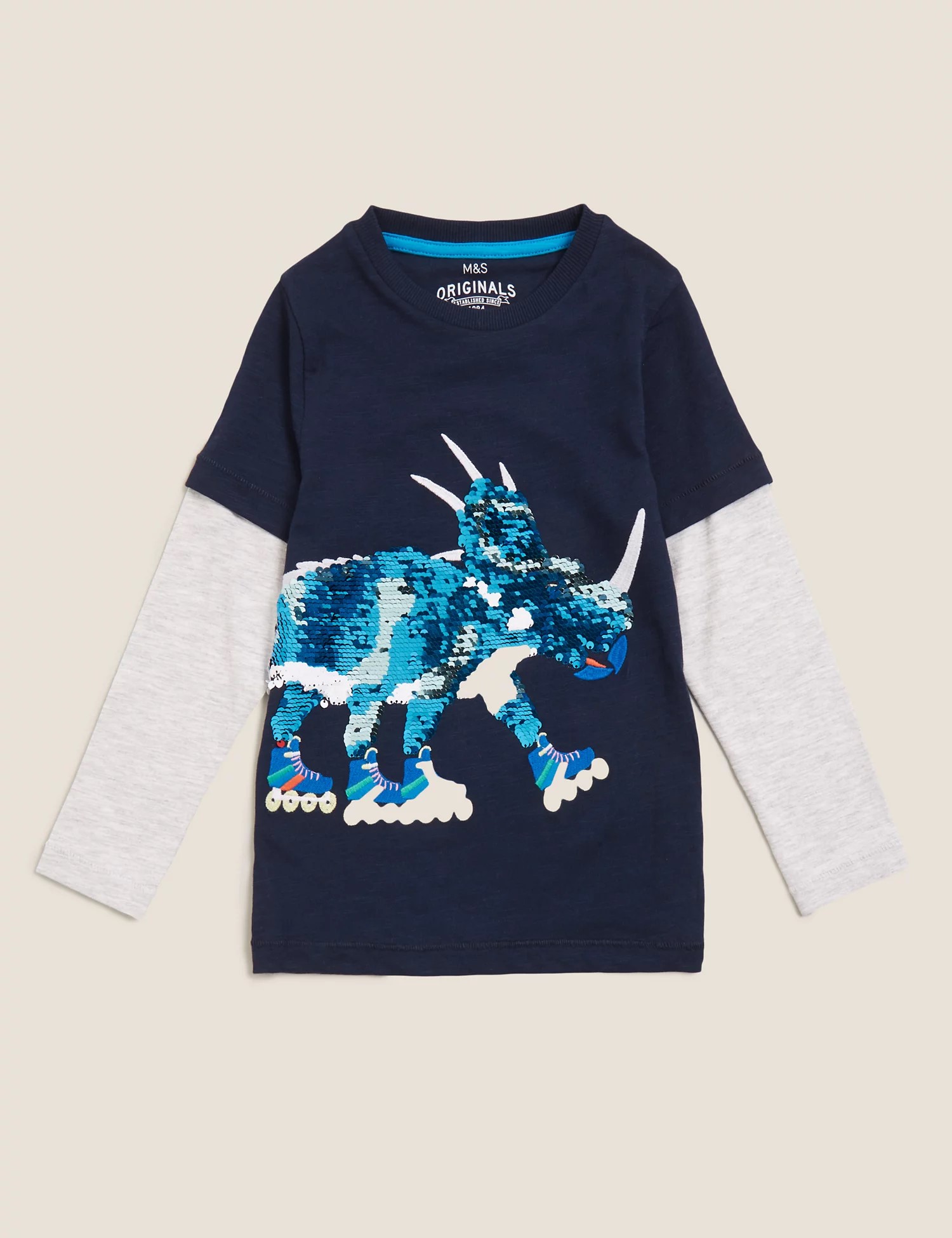 بلوز پسرانه 32550 سایز 2 تا 7 سال کد 2 مارک M&S