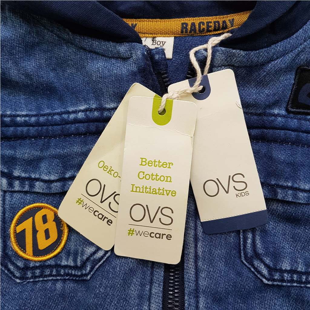 کت جینز کلاه دار 32332 سایز 3 تا 9 سال کد 2 مارک OVS