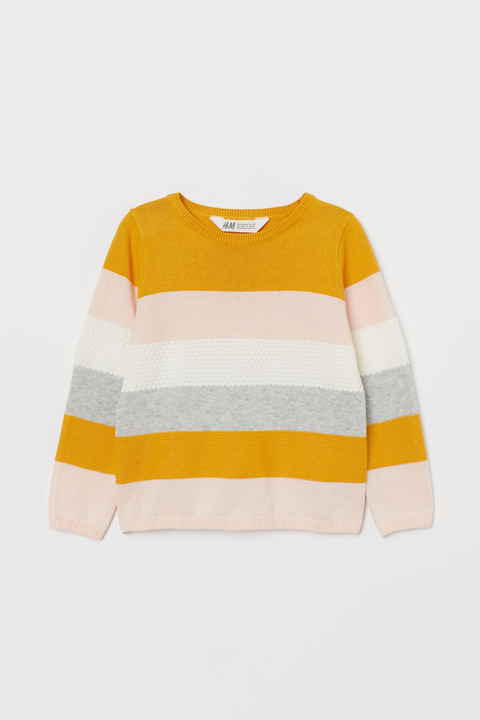 بافت دخترانه 32606 سایز 1.5 تا 10 سال مارک H&M