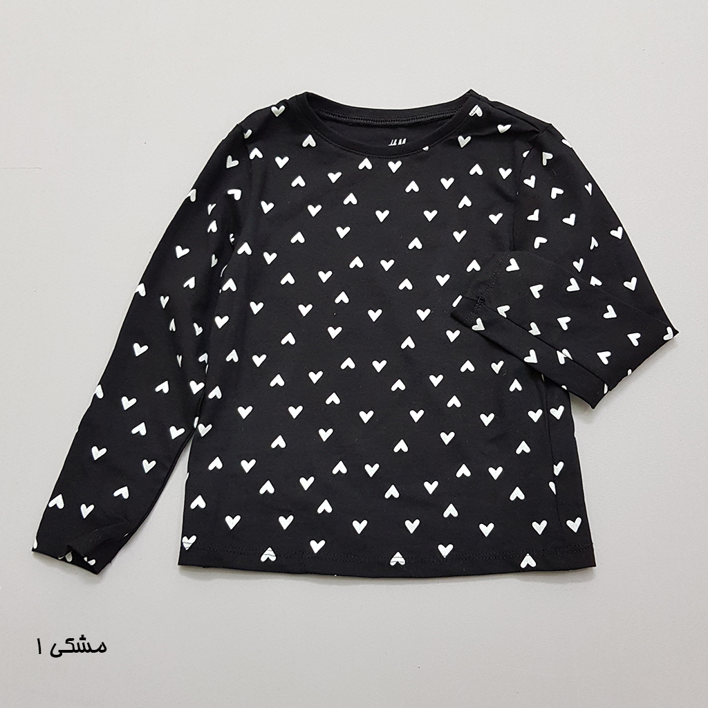 بلوز دخترانه 32633 سایز 1 تا 10 سال کد 3 مارک H&M   *