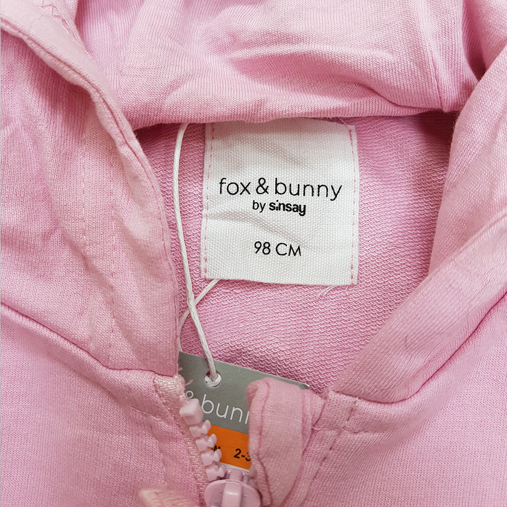 سویشرت کلاه دار دخترانه سایز 2 تا 10 سال کد 32709 مارک FOX&BUNNY