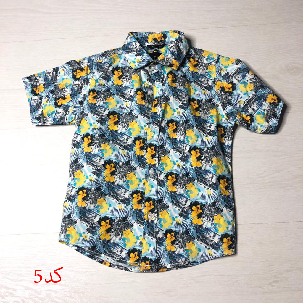 پیراهن هاوایی پسرانه سایز 2 تا 8 سال کد 6002063