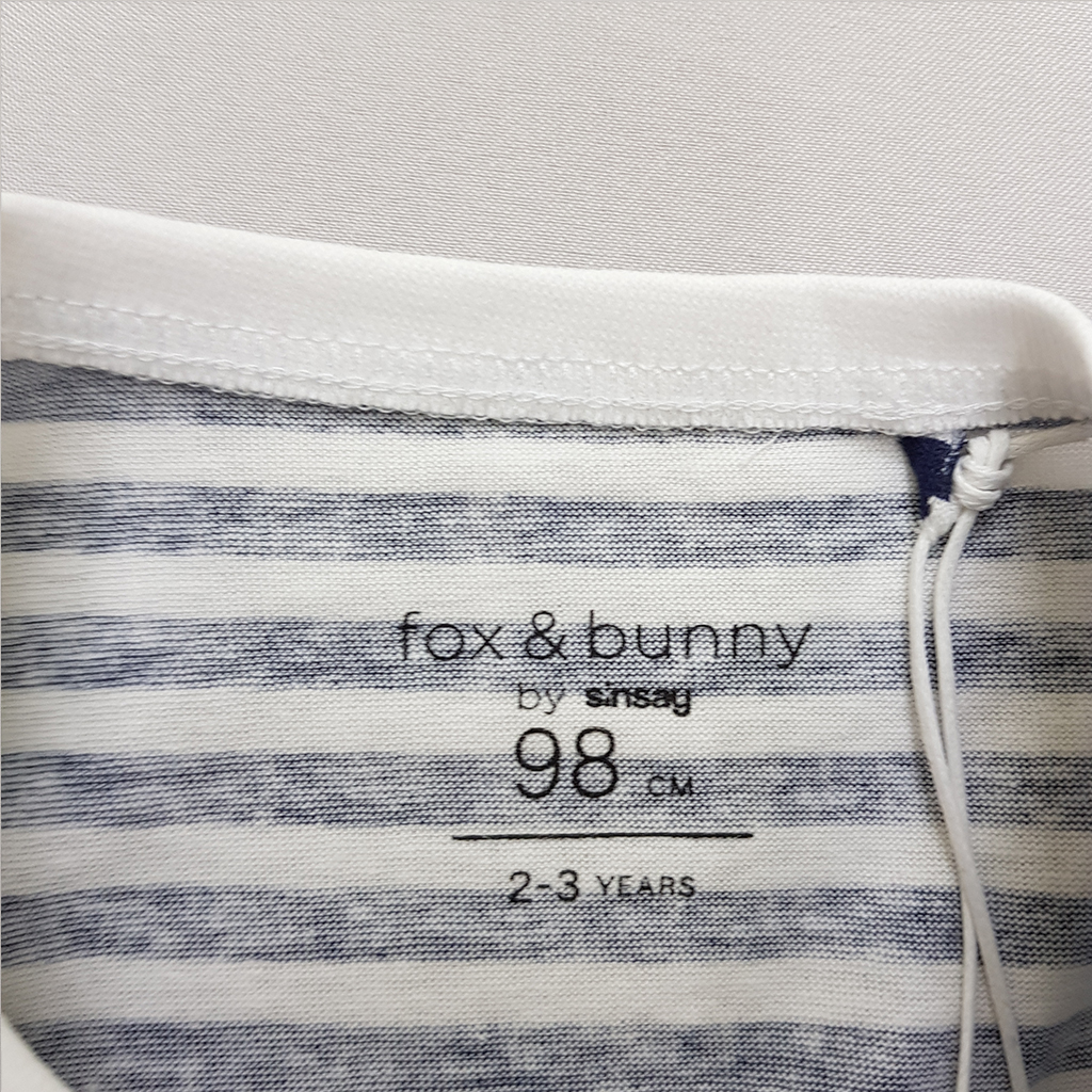 تی شرت دخترانه 32169 سایز 1.5 تا 10 سال مارک FOX&BUNNY   *