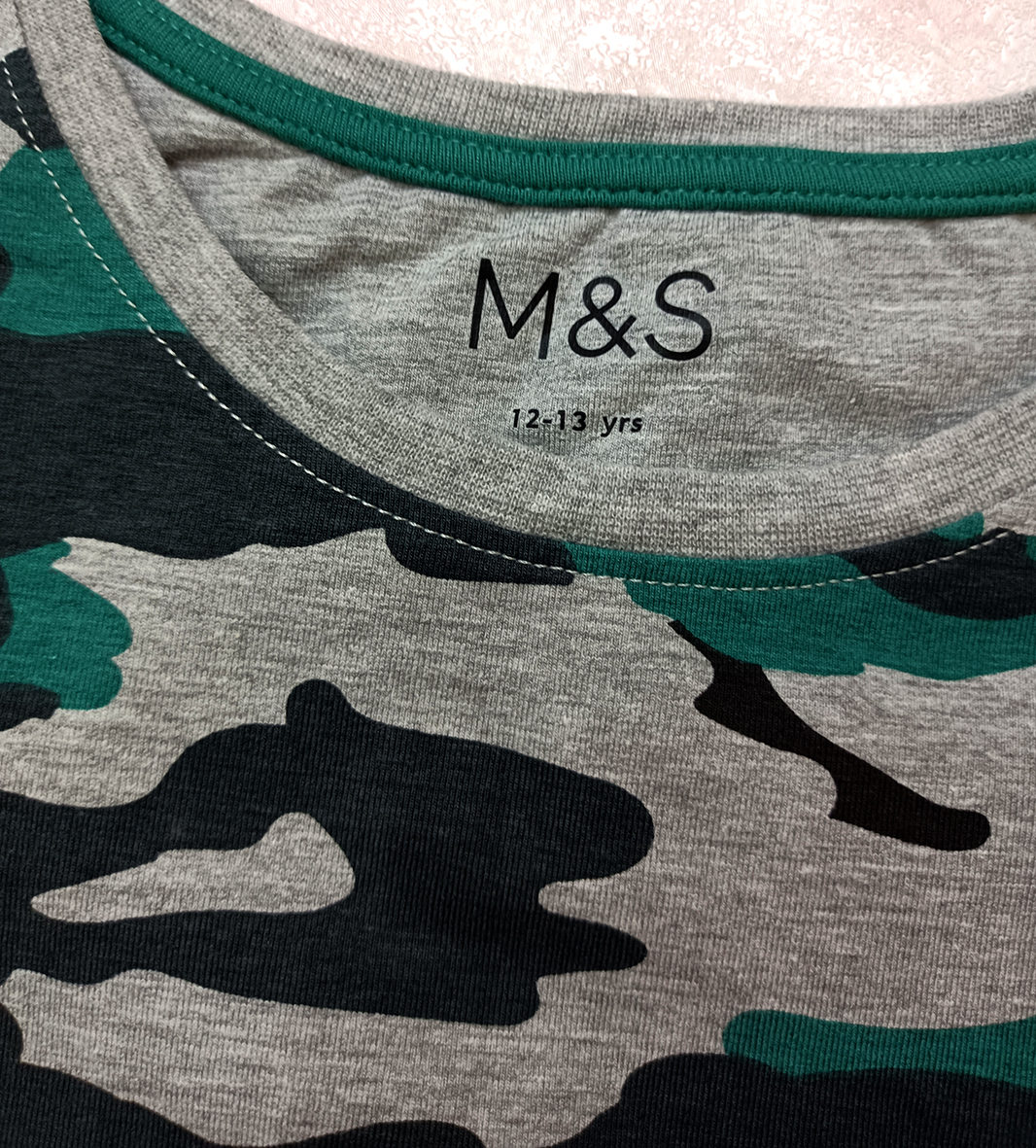 بلوزپسرانه طرح ارتشی برند m&S کد 2204349