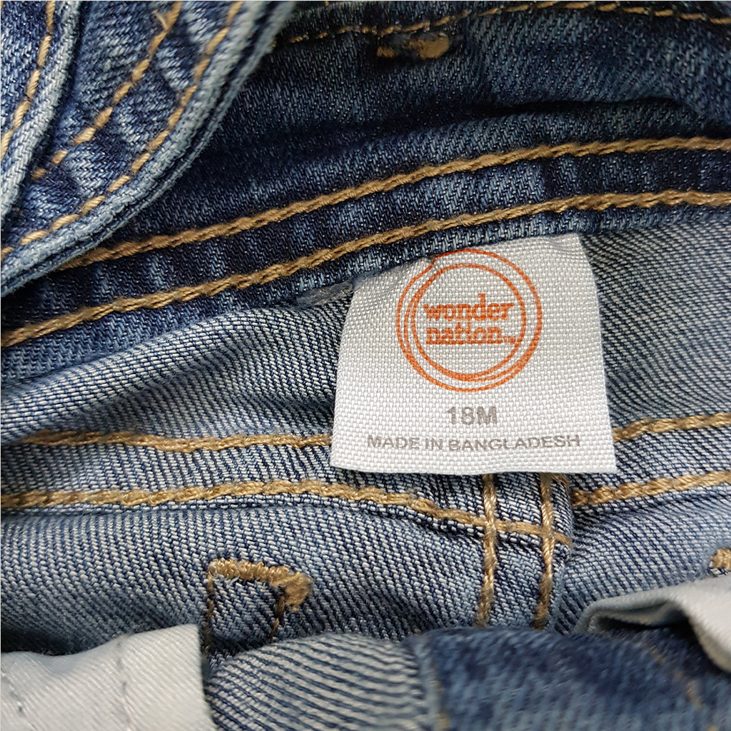 پیشبندار جینز دخترانه 33161 سایز 12 ماه تا 5 سال مارک Wonder nation