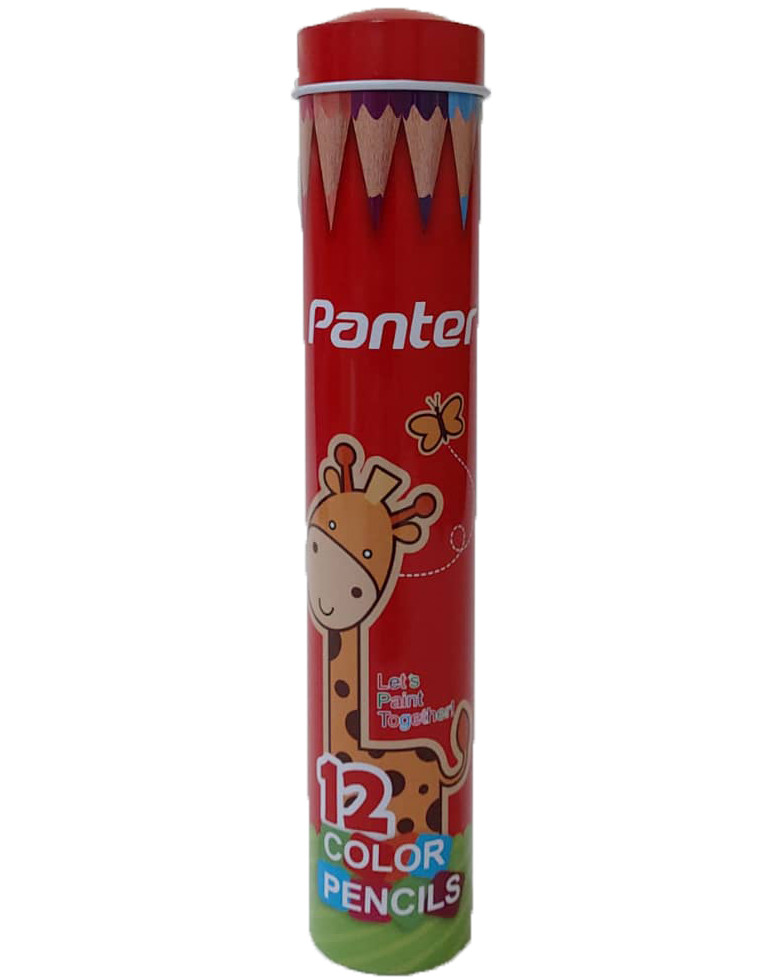 مداد رنگی لوله ای 12 تای (panter) کد  60904