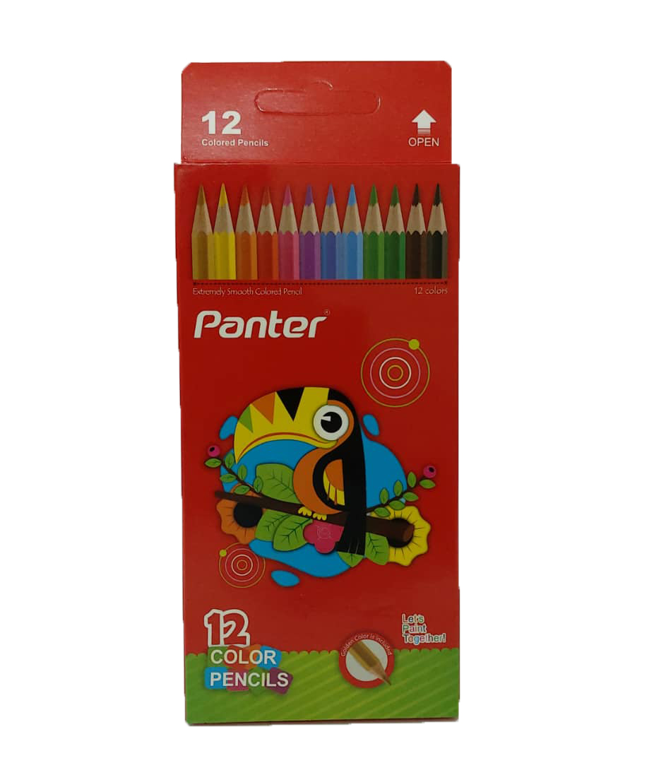 مداد رنگی  12 تای (panter) کد 60908